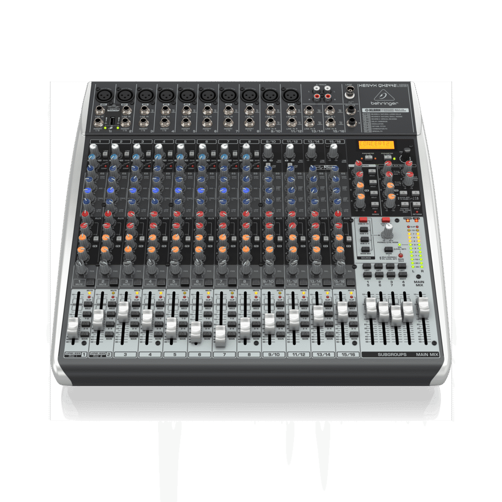 We provide Behringer Xenex QX2442 analog mixers